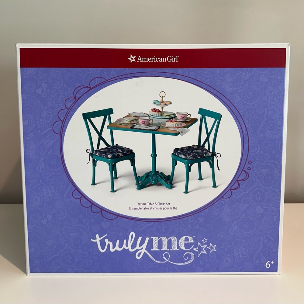 American Girl Truly Me Teatime Table & Chairs Set